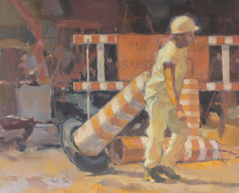 A night on Saint-Hubert Street in Montréal