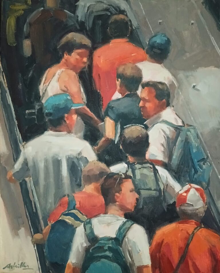 At the station